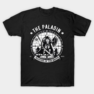 Paladin Master of Courage - role Playing Design T-Shirt